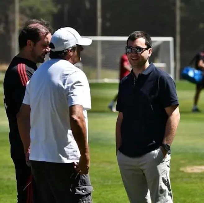 Di Carlo y Francescoli estuvieron en el River Camp para presentar a Escudero y trazar los pasos a seguir con el plantel