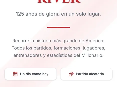 Historia River, la web que es furor: así funciona la base de datos gratuita que reúne 125 años de historia con formaciones, estadísticas y partidos