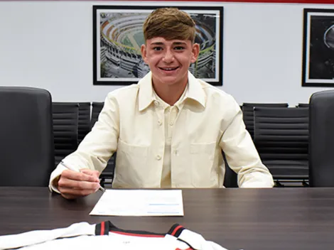 Gianfranco Ledestre firmó su primer contrato con River: quién es y cómo juega