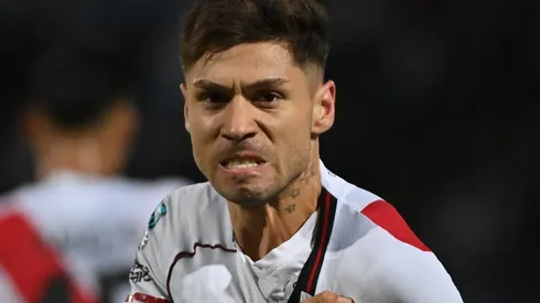 Montiel festeja el 1-1.