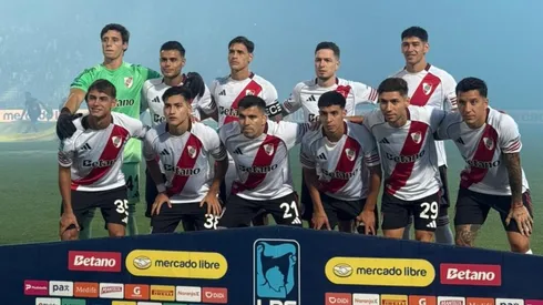 Los once de River que enfrentaron a la Lepra. Foto: @LigaAFA.
