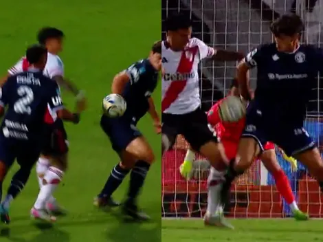 ¿Era penal? La jugada que todo River reclamó vs. Ind. Rivadavia y Tello omitió