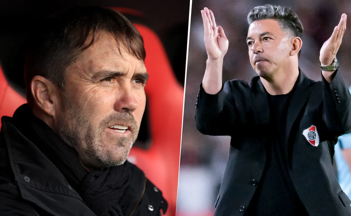 Coudet y Gallardo compartieron plantel como jugadores en River entre 2003 y 2004.