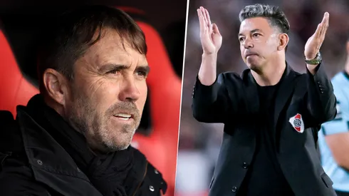 Coudet y Gallardo compartieron plantel como jugadores en River entre 2003 y 2004.