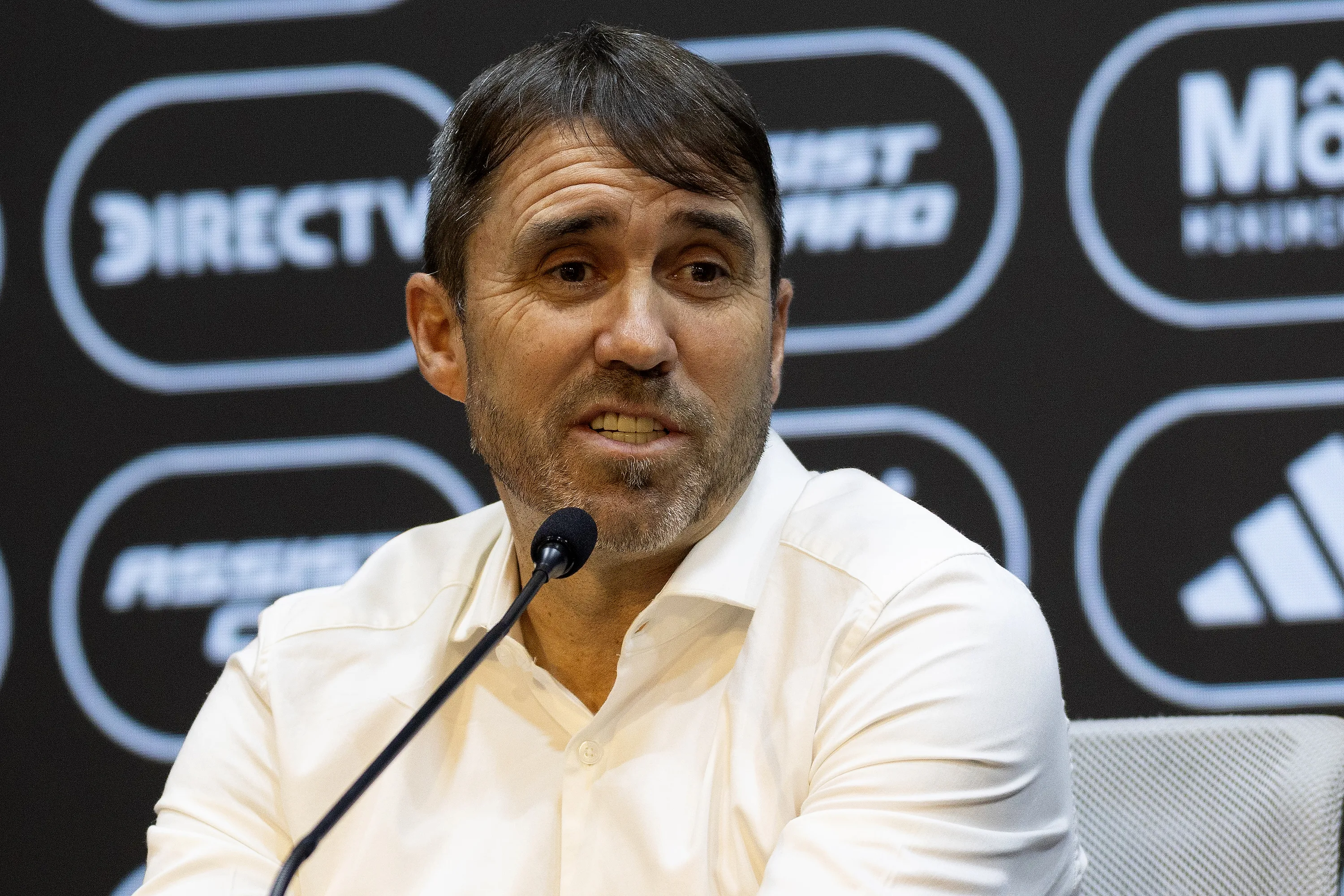 Coudet aseguró que “hay un grupo de jugadores muy sanos” en River. (Foto: LPM / Damián Marcovecchio)