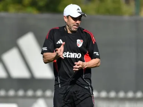 El último en irse: cómo fue el primer día de Coudet como DT de River