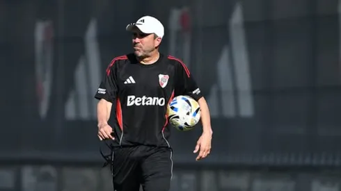 Coudet ya dirigió su primera práctica como entrenador de River.
