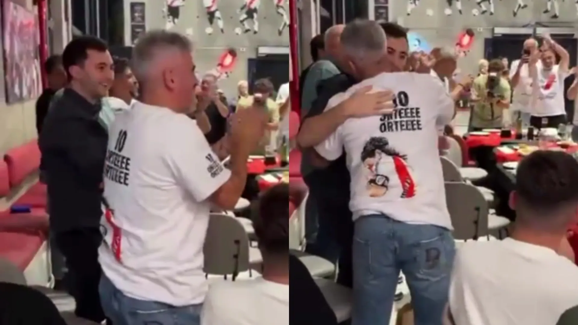 Di Carlo, en el cumpleaños de Ortega.