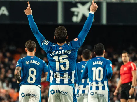 Se fue Coudet pero sigue Boyé: doblete del ex River en Alavés vs. Valencia