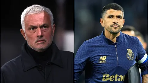 José Mourinho se cruzó con Lucho González en el clásico portugués
