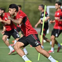 Las dos delanteras que probó Eduardo Coudet para la formación de River vs. Huracán por el Torneo Apertura 2026