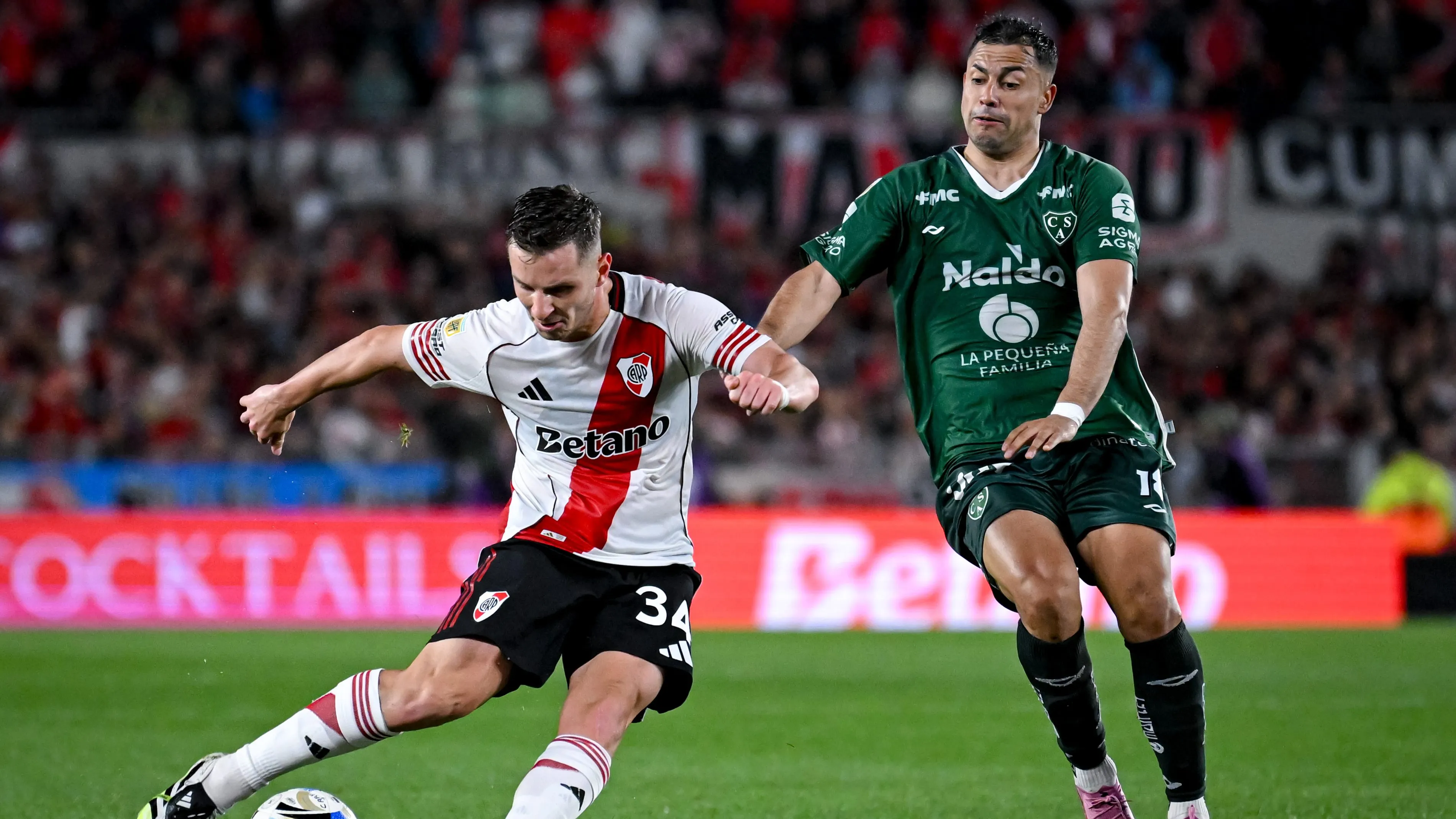River se medirá con el Verde este domingo. Foto: Getty.