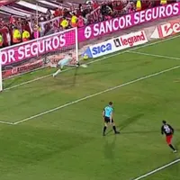 Video: Juanfer Quintero entró y erró el penal de River frente a Huracán en el Ducó