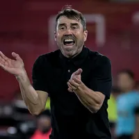 Así vivió Coudet su primer partido en River: gestos, enojo y un show absoluto