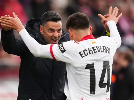 La profunda reflexión del DT de Girona sobre Echeverri tras su primer gol