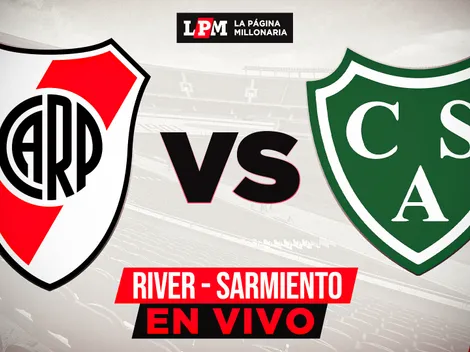 River vs. Sarmiento EN VIVO: transmisión gratis minuto a minuto en LPM