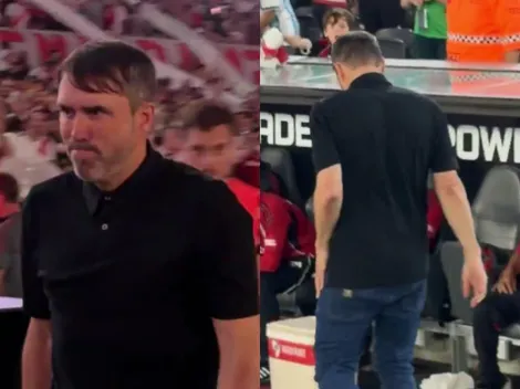 Lluvia de aplausos: el primer reconocimiento del Monumental al Chacho Coudet