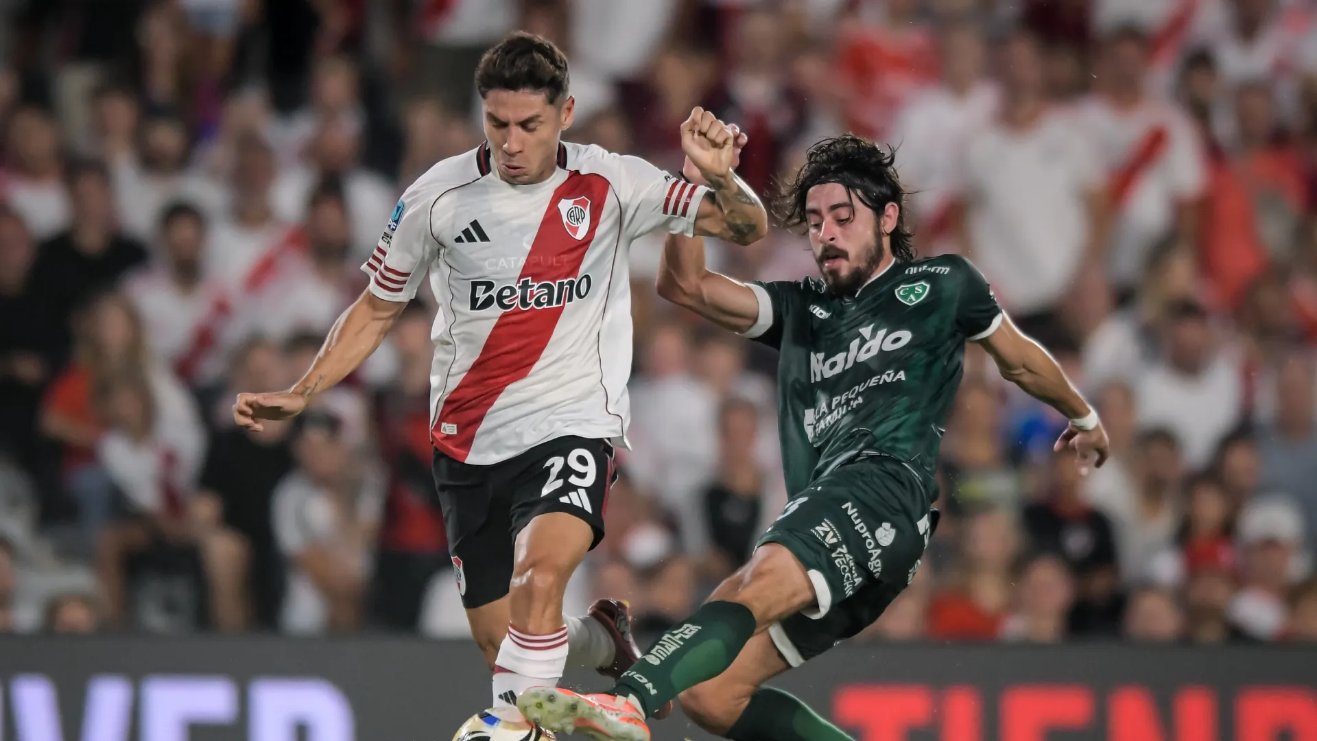 Montiel, un delantero más en el River de Coudet.