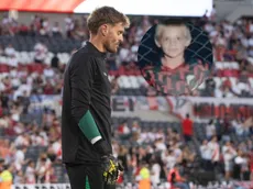El arquero de Sarmiento se emocionó al ver una foto suya con la camiseta de River