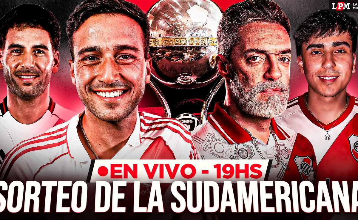 Sorteo de la Sudamericana: transmisión completa y la reacción a los rivales de River