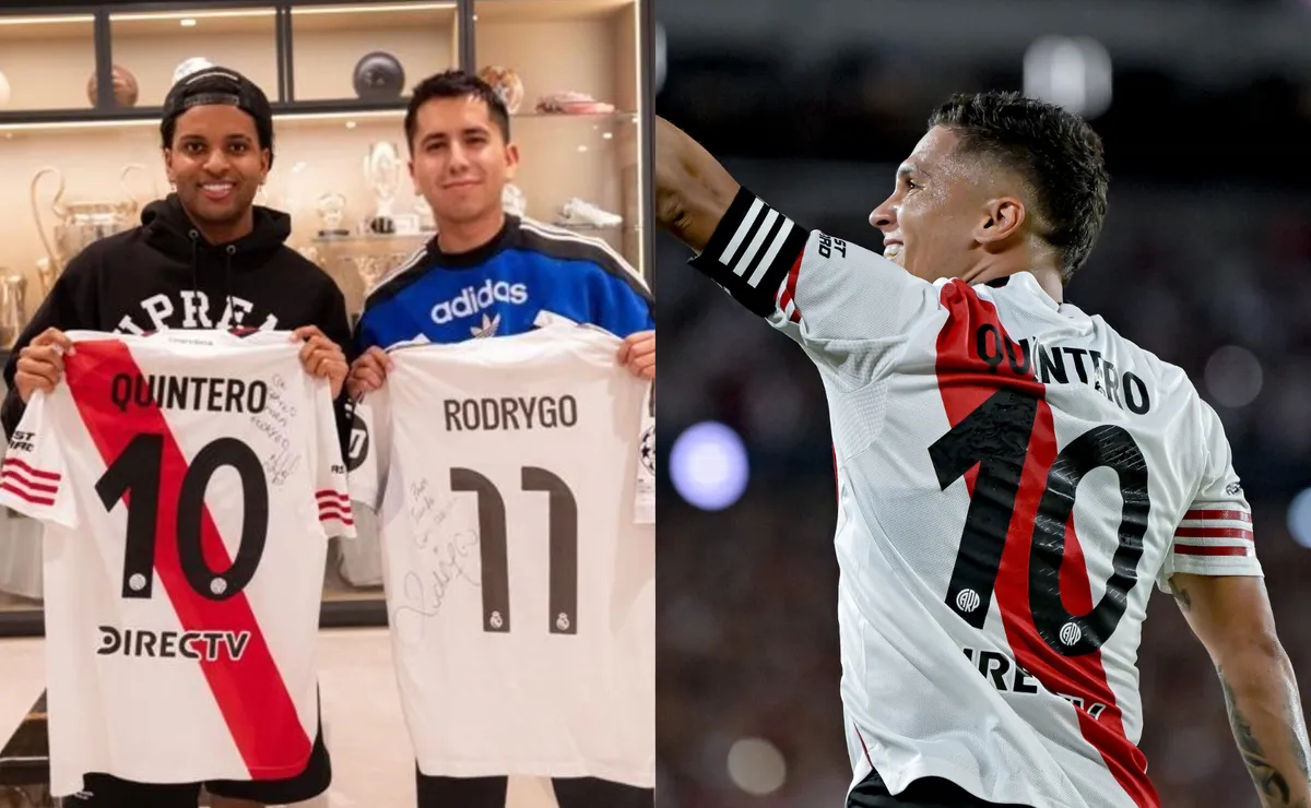 Juanfer y Rodrygo tuvieron un imperdible cruce.