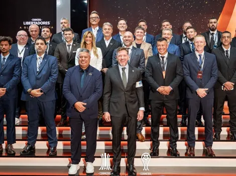 River no se prestó al circo: la foto del Chiqui Tapia en Conmebol de la que el club no participó