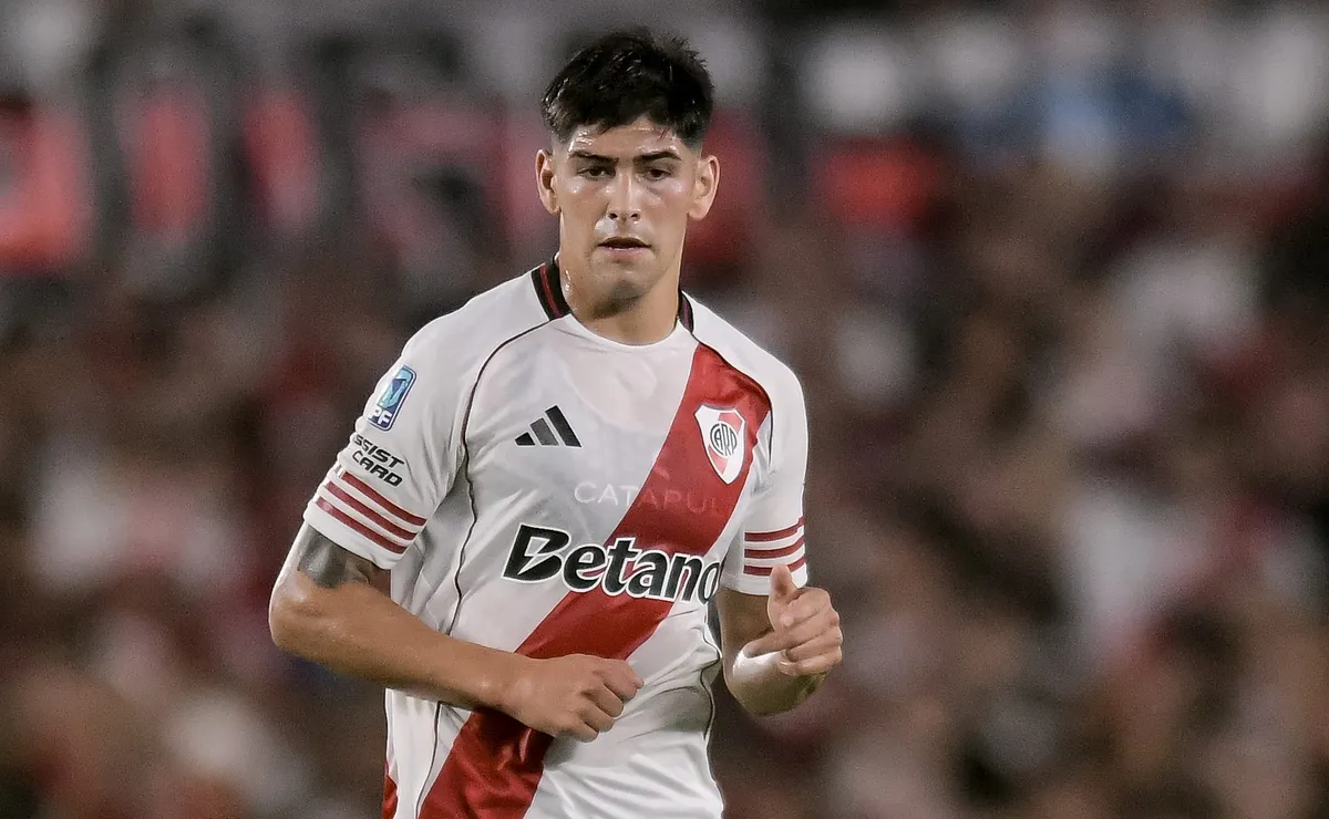 Rivero lleva disputados 25 partidos y anotó un gol con la camiseta de River.