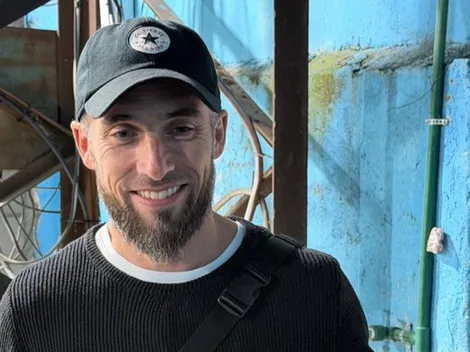 Belluschi se llevó de regalo la camiseta firmada de una de las figuras de River: "Con cariño, para Fer"