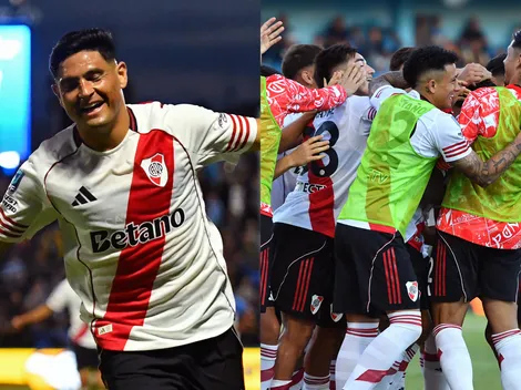 No se vio: qué juvenil de River le dio un sentido abrazo a Salas tras su gol
