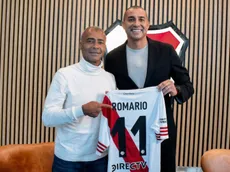 Primer gran cónclave de Trezeguet en su función: se reunió con Romário en River