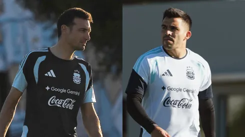 Scaloni se refirió a la situación de Acuña.