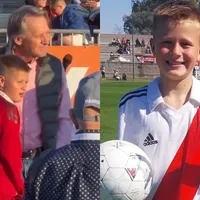 Sami Maldonado, el nieto de Bernd Schuster que juega en las inferiores de River, pudo conocer a su abuelo después de 12 años