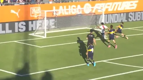 Chaya pone el 3-2 definitivo para River y evoca el gol del Pity Martínez en la final de la Libertadores 2018.