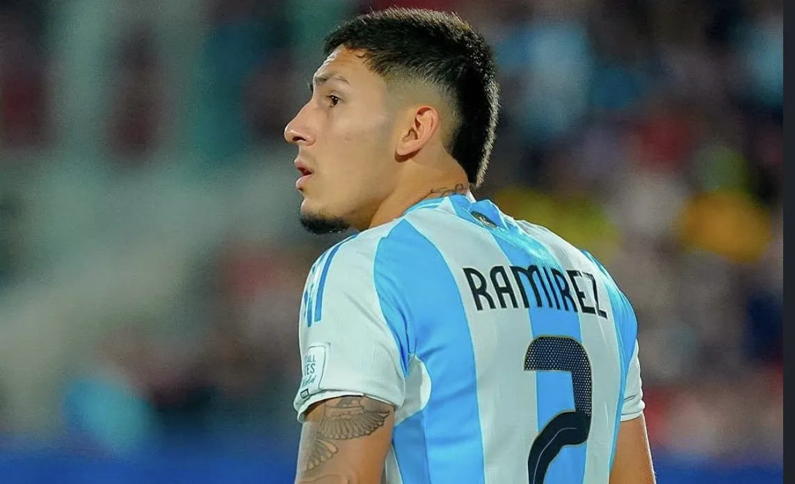 Tobías Ramírez también jugó en la Sub-20 y Sub-17 de Argentina.