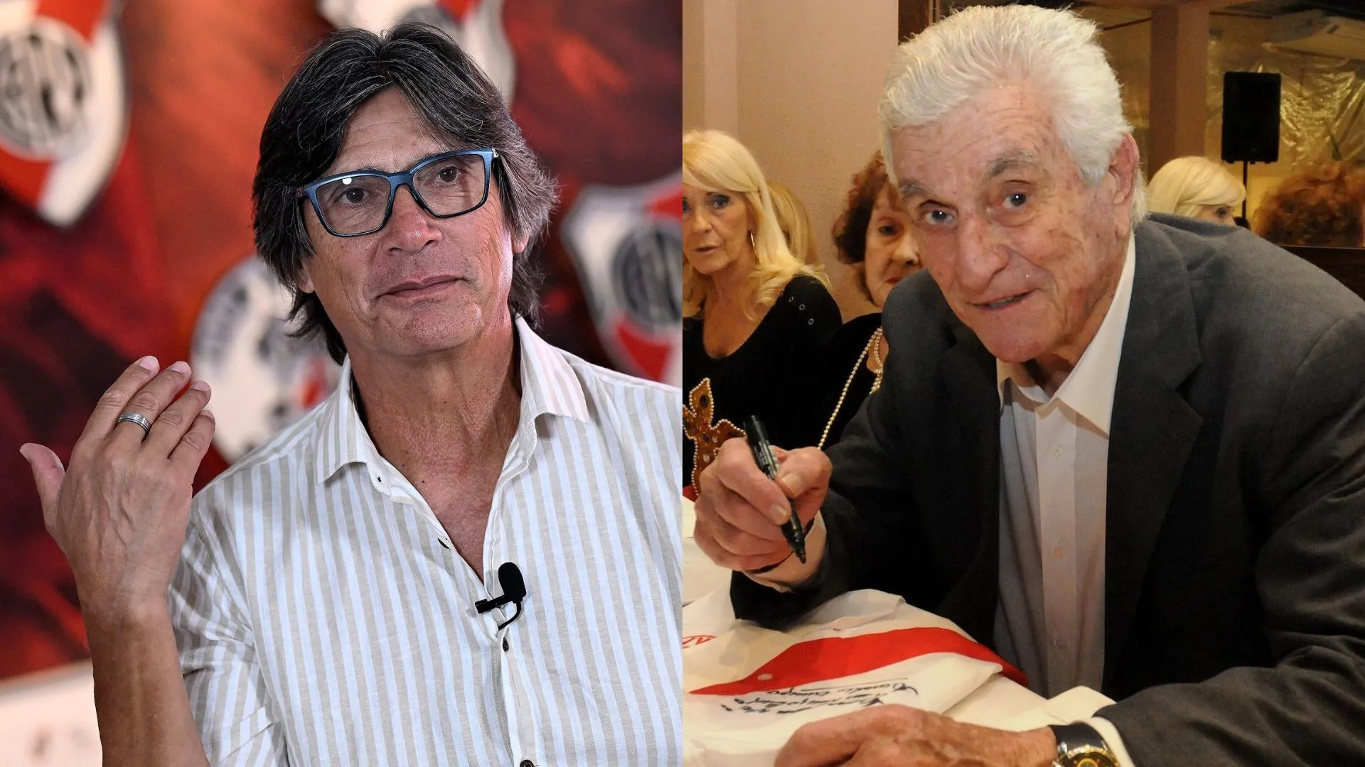 Comizzo puso a Carrizo como el máximo referente del arco de River y lo recordó. (LPM Diego Haliasz/Museo River)