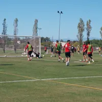 Coudet prueba variantes: el esquema que utilizó en la última práctica de fútbol y que sorprendería a muchos en River