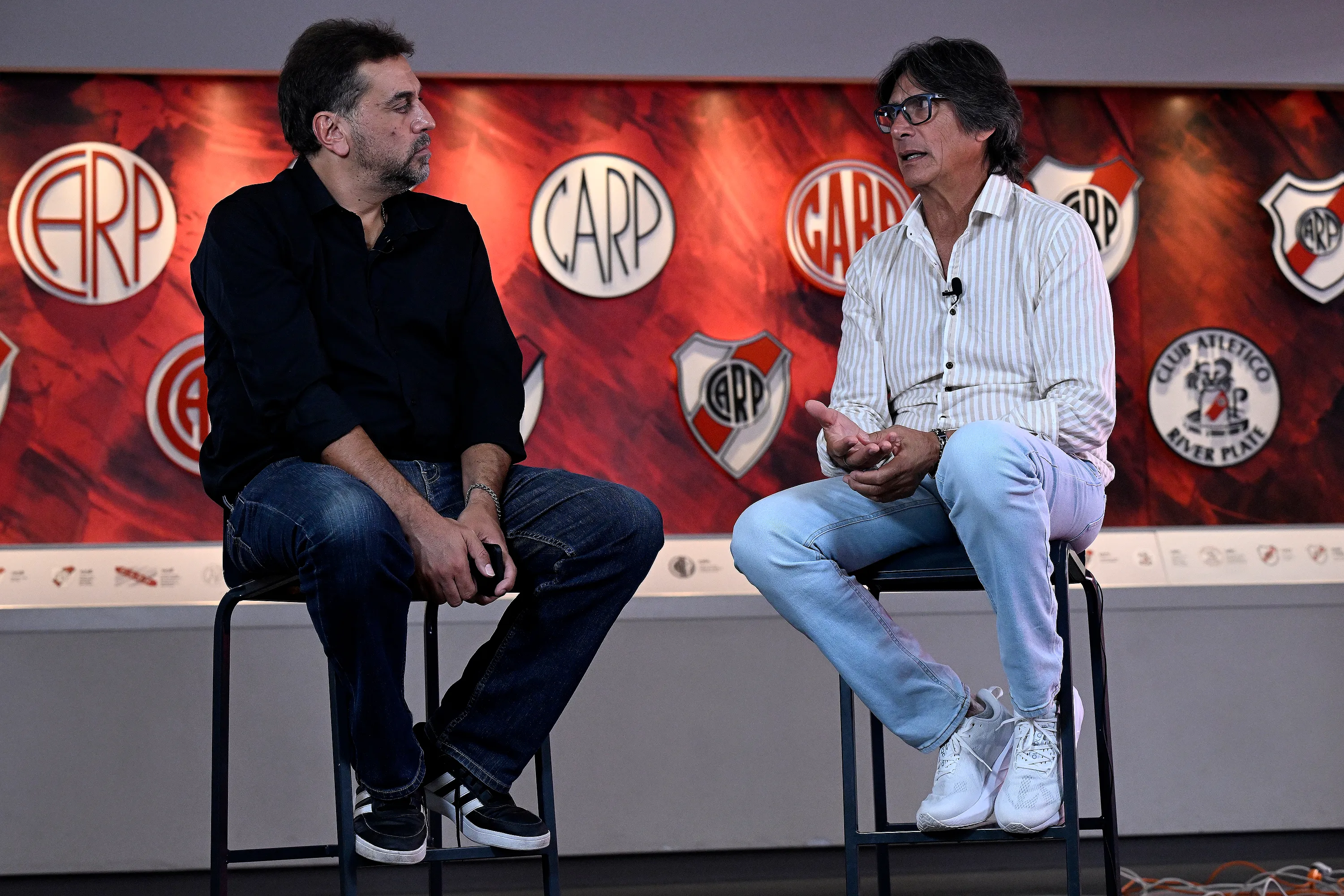 Nicolás Distasio y Ángel Comizzo, mano a mano para La Página Millonaria. (Foto: LPM).