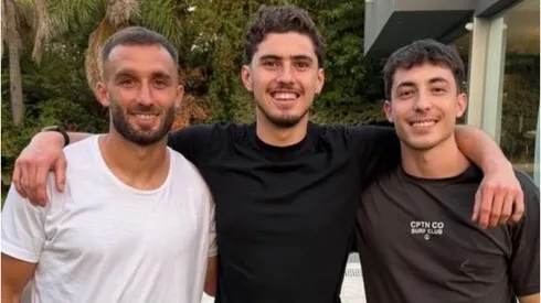 Germán Pezzella visitó a Joaquín Panichelli.