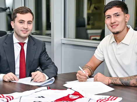 El primer refuerzo de Coudet: River presentó a Tobías Ramírez