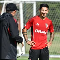 Tobías Ramírez tuvo su primera práctica en River: charla con el Chacho Coudet y cuándo podría debutar