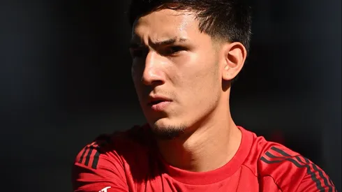Tobías Ramírez volvió a entrenarse con el plantel profesional antes del partido contra Tigre.