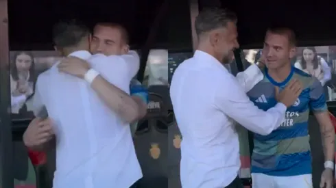 Los dos ex River tuvieron un reencuentro especial.