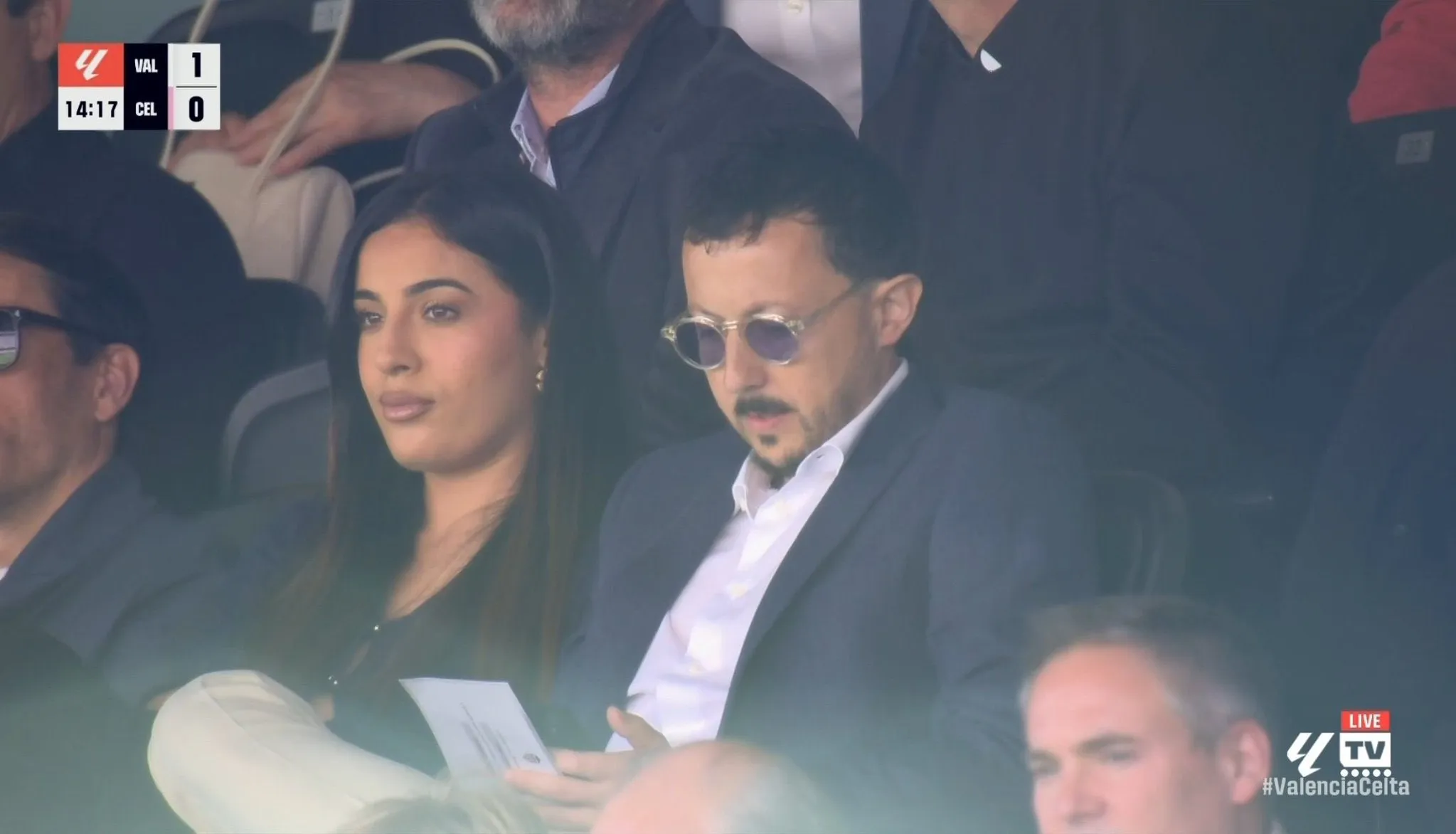 Pablo Longoria fue visto en la tribuna de Valencia para el partido frente a Celta.