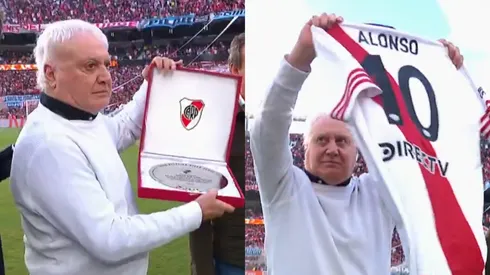 El Beto fue homenajeado en el Monumental.
