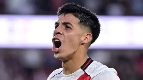 Galván anotó su primer gol en su 21° partido jugado con River.