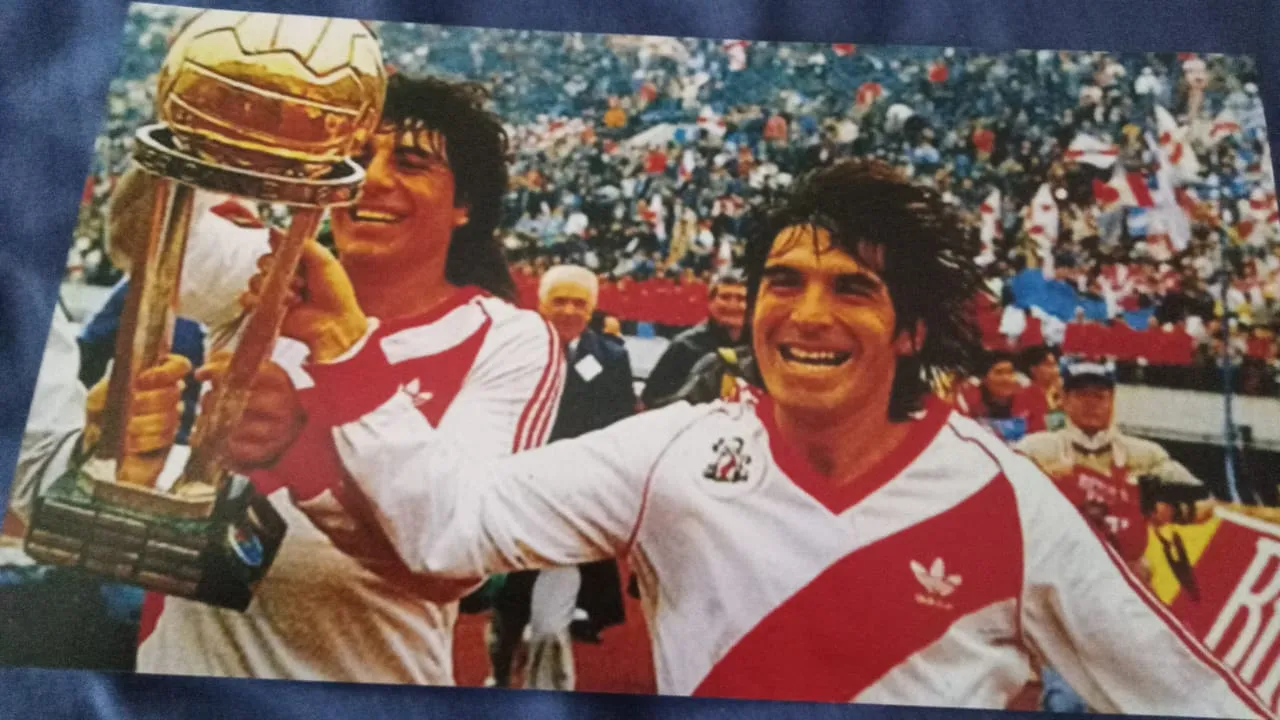 Roque Alfaro, campeón de la Libertadores 1986 con River.