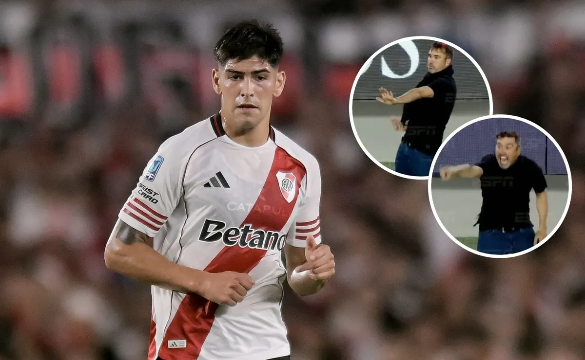 La secuencia que no se vio: Coudet enloqueció con Lautaro Rivero en pleno River vs. Belgrano por un motivo particular