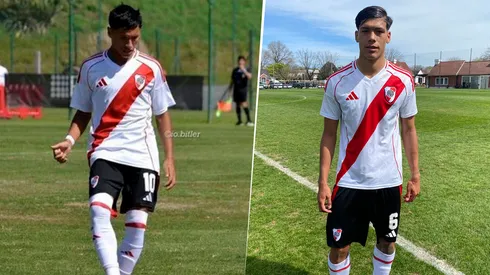 Juan Sayago y Brian Gutiérrez, dos de los juveniles que firmaron sus primeros contratos profesionales.