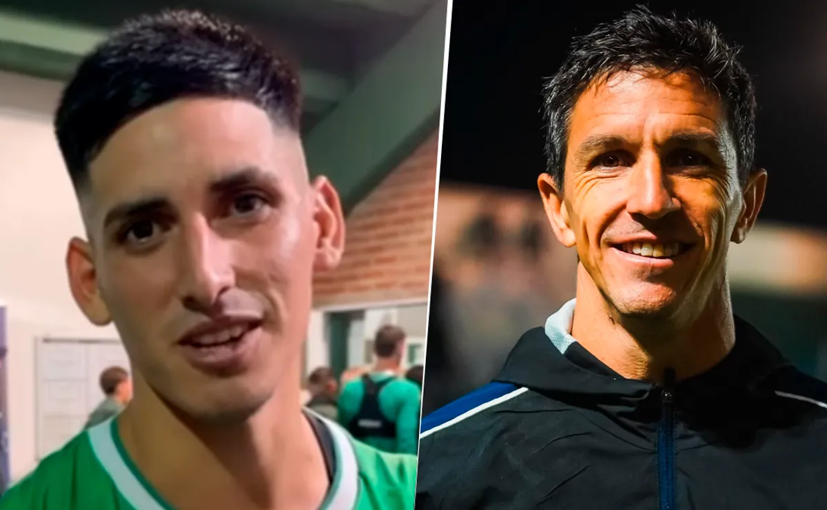 Mirko Coronel no ocultó su emoción por haber conocido a Nacho Fernández.