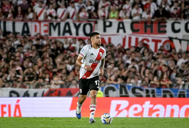Paulo Díaz sumó minutos en cuatro de los cinco partidos que lleva dirigidos Coudet en River. (Getty Images)